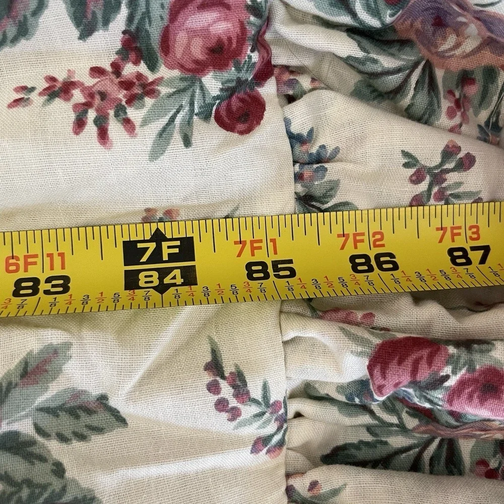 Vintage Country Cottage Comforter Bed Skirt Shams (2) Full/Double Reversible USA